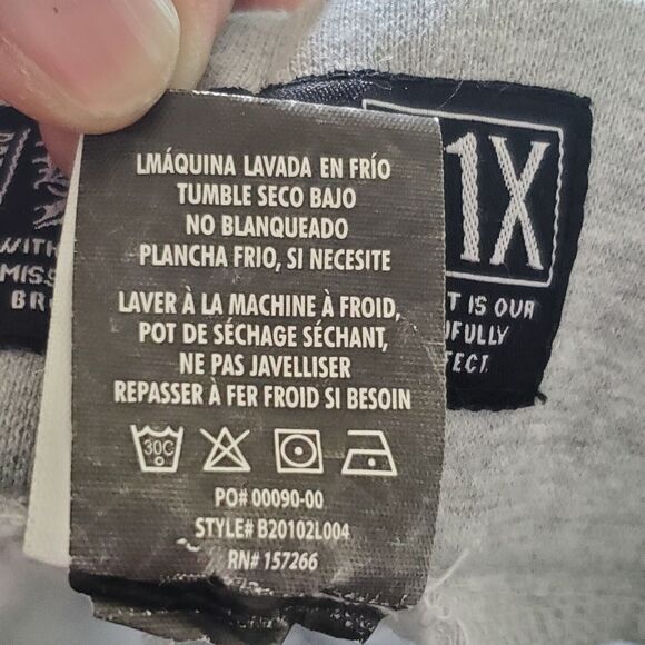 Beautiful Disaster Identity Sweatpants Heather Gray Logo Graphic Fleece Lined - Picture 15 of 16